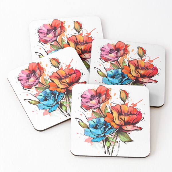 Item preview, Colorfull roses flowers designed and sold by naatala.