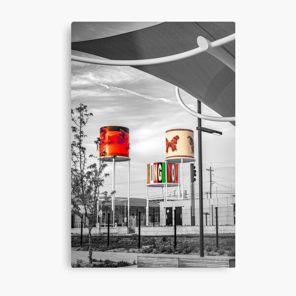 Item preview, Playful Towers In Downtown Rogers -  Selective Coloring designed and sold by Gregory Ballos.