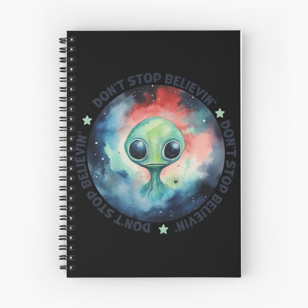 Item preview, Don't stop believin' Believe in Aliens Ufo Alien designed and sold by ArtFromBeyond.