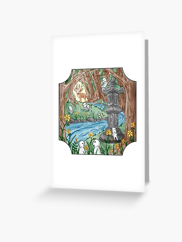 Princess Mononoke Greeting Card for Sale by maddywillette