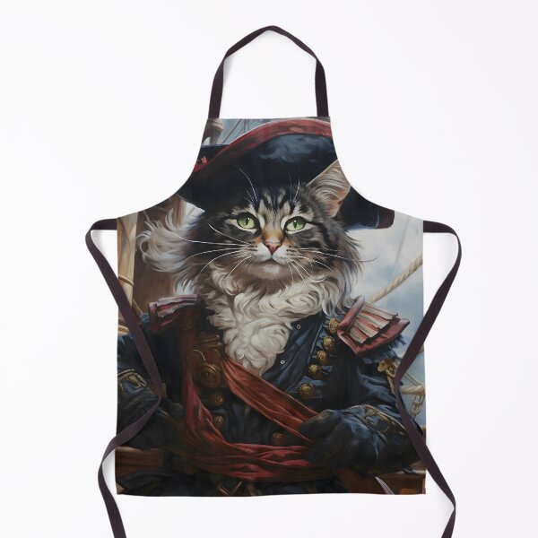 Item preview, Pirate Cat Portrait Art designed and sold by ConfettiSkyArt.