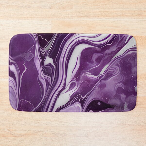Item preview, Purple & White Marble Symphony  designed and sold by BirdsnStuff.
