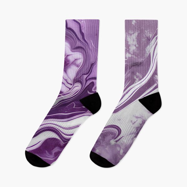 Item preview, Purple & White Marble Symphony  designed and sold by BirdsnStuff.