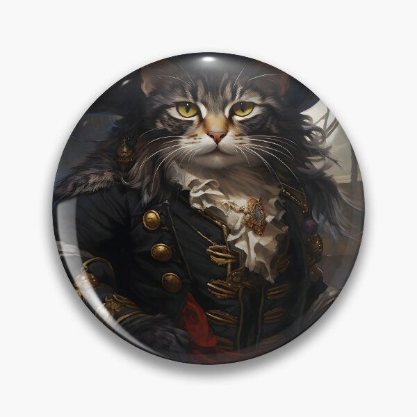 Item preview, Pirate Cat Portrait Art designed and sold by ConfettiSkyArt.
