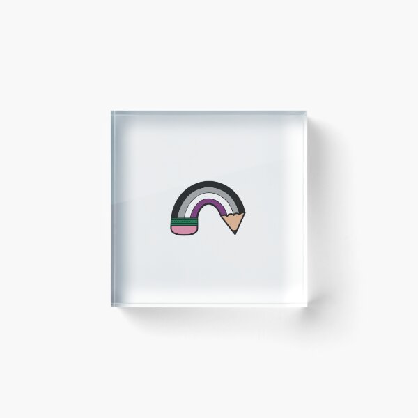 Item preview, Asexual Pride rainbow pencil designed and sold by nherbst.
