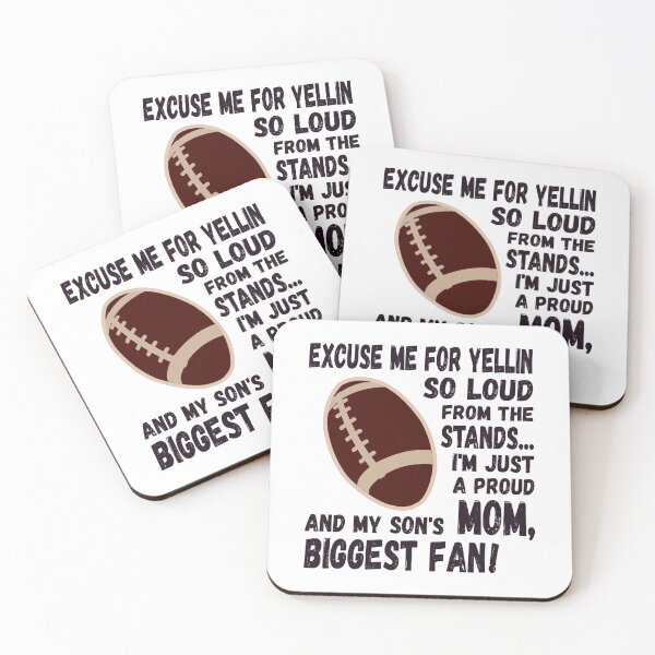 Item preview, Excuse me for yellin so loud, Football mom designed and sold by HandicraftArt.