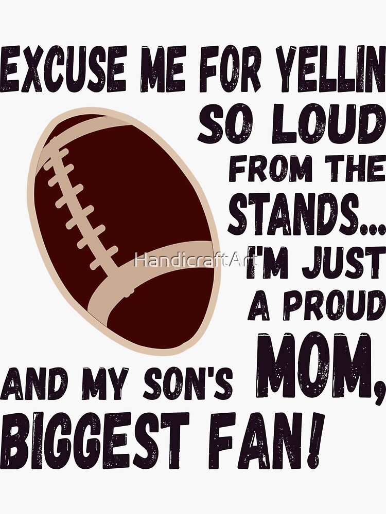 Football MOM Sticker