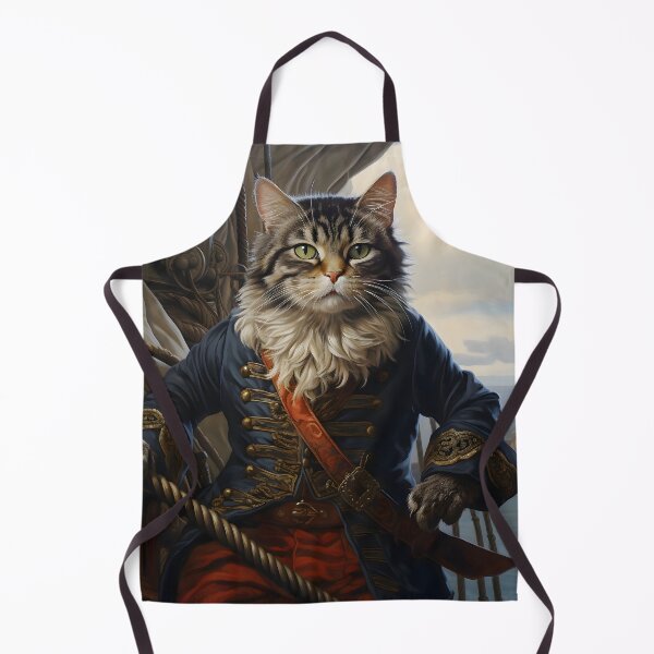 Item preview, Pirate Cat Portrait Art designed and sold by ConfettiSkyArt.
