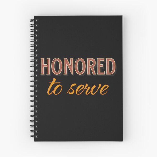 Item preview, Honored to serve, I'm honoured to serve, useful people, heroes, police, military, medical, paramedic, waitress, waiter, concierge, slave designed and sold by mptshirtdesign.