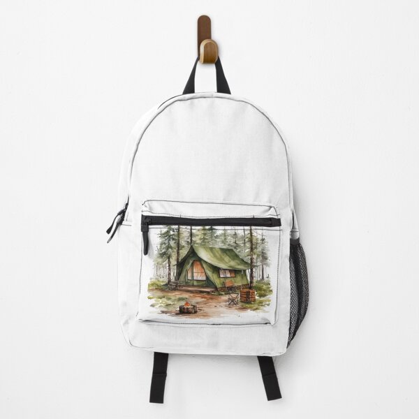 Item preview, Campsite, Camping in the forest Watercolors designed and sold by Katarzyna Dembek.