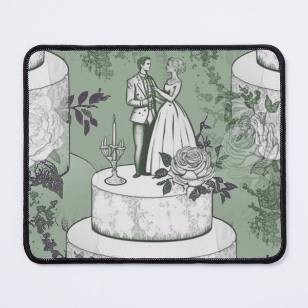 Item preview, Wedding Cake Toile: Green designed and sold by Panic Jewelry & Things.