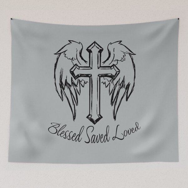 Item preview, BLESSED SAVED LOVED designed and sold by JASCKSHIRTS.