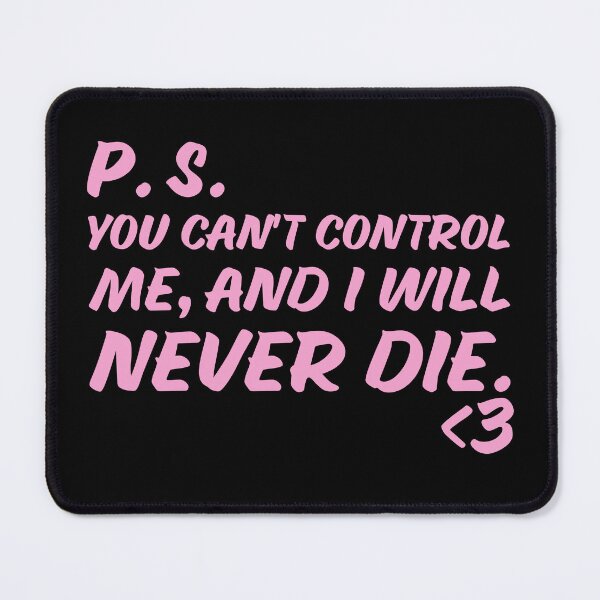 Item preview, you can't control me designed and sold by spidersilkties.