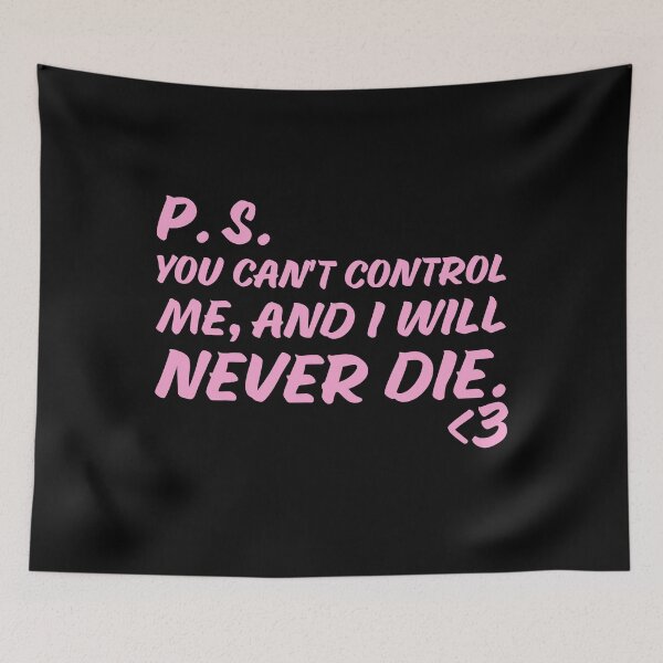 Item preview, you can't control me designed and sold by spidersilkties.