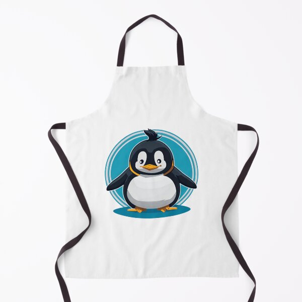 Item preview, Round Ice Blue Penguin designed and sold by Chemikal1993.