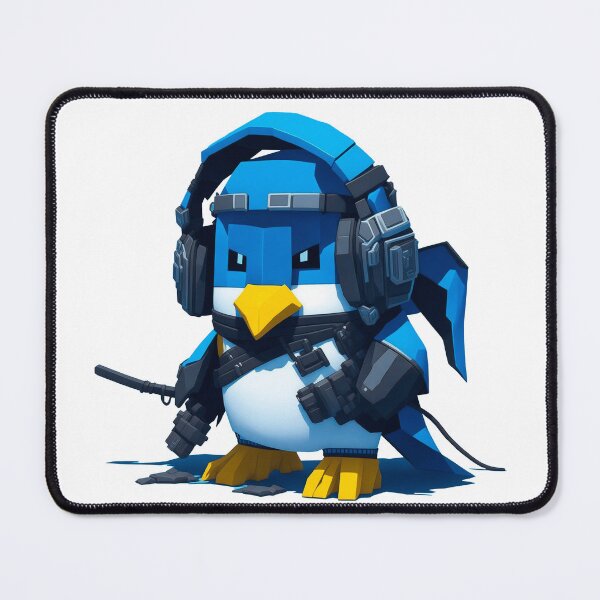 Item preview, Penguin Gamer Gaming Blue Helmets Headset designed and sold by Chemikal1993.