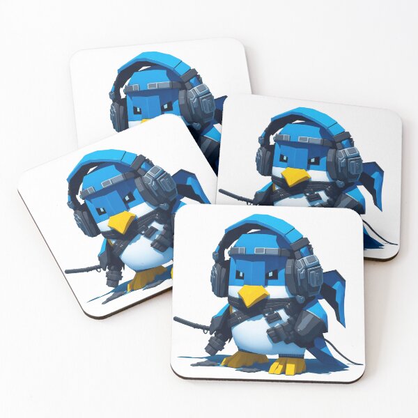 Item preview, Penguin Gamer Gaming Blue Helmets Headset designed and sold by Chemikal1993.