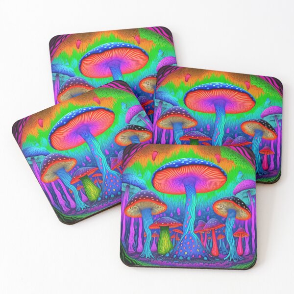 Item preview, Mystical Mycologist's Dream: Colorful Magic Mushrooms Fantasy Trip Trippy designed and sold by shypixels.