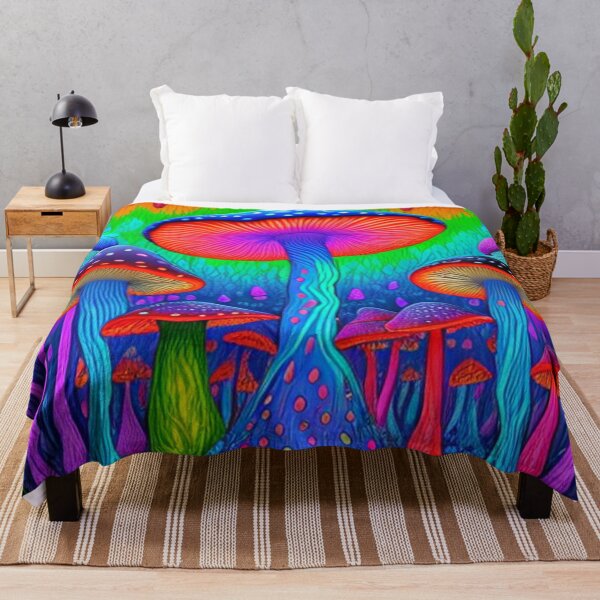 Item preview, Mystical Mycologist's Dream: Colorful Magic Mushrooms Fantasy Trip Trippy designed and sold by shypixels.