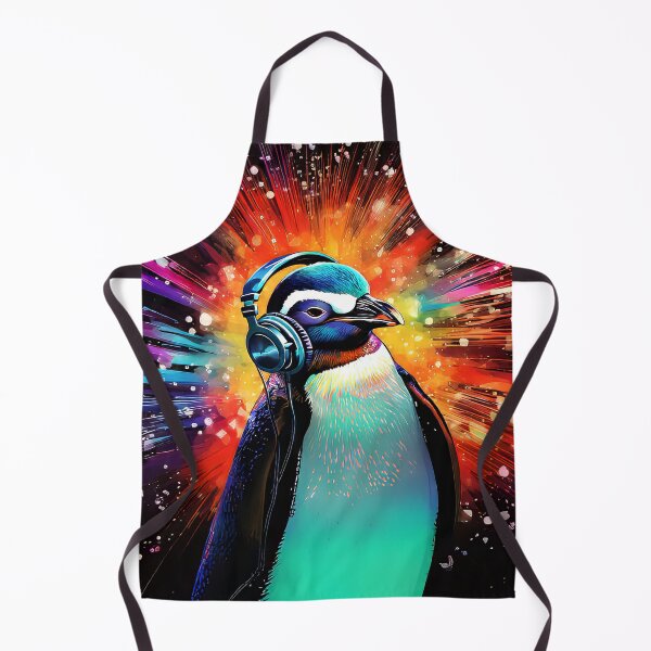 Item preview, Penguin wearing headphones designed and sold by TLCPhotoArt.