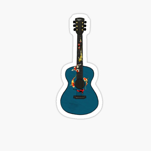 Taylor Swift Lover Guitar Sticker by LaCaracolaMagic