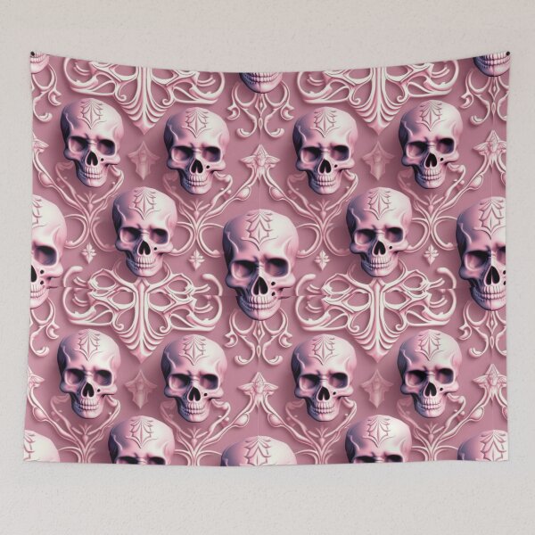 Item preview, Candy Skulls Ornamented Print designed and sold by GothiCally.