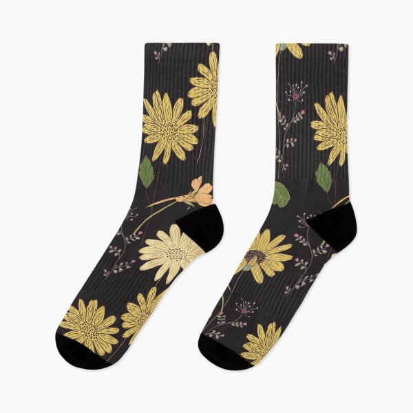Item preview, Wild Flowers & Nasturtiums on Black designed and sold by fabudesigns11.