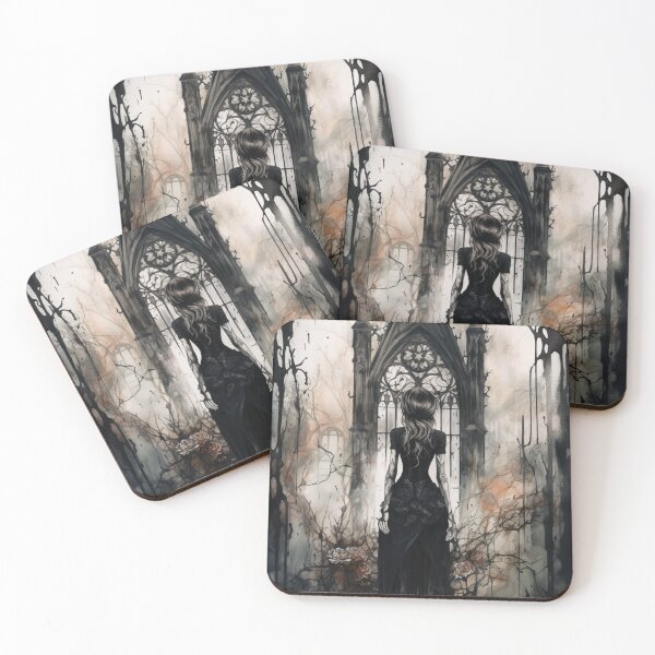 Item preview, Gothic Girl, Vintage Watercolor designed and sold by Radiant-Art.