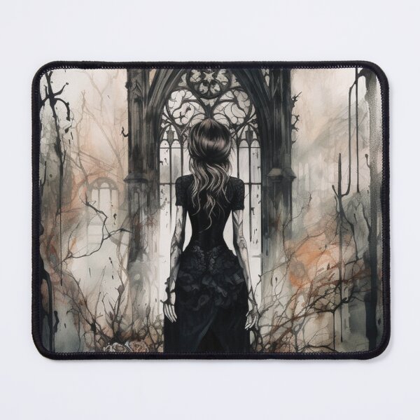 Item preview, Gothic Girl, Vintage Watercolor designed and sold by Radiant-Art.