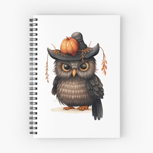 Item preview, Halloween Owl and Pumpkin designed and sold by artfulbitsbyk.