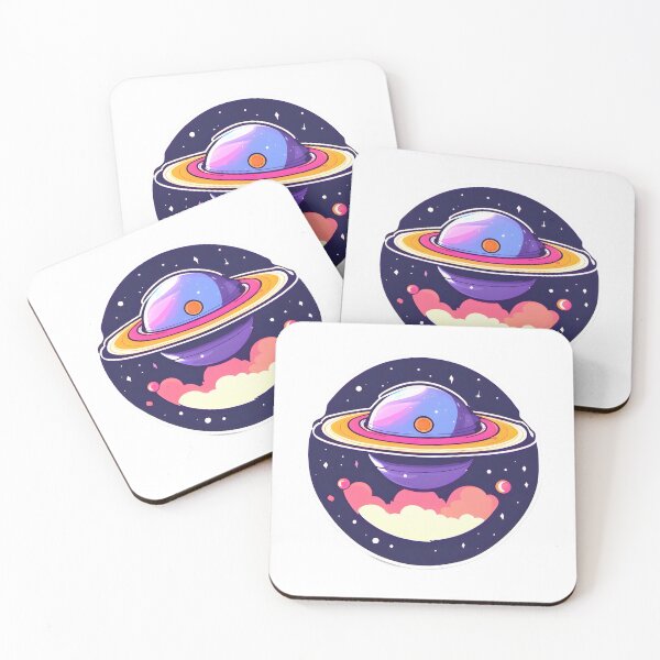 Item preview, Saturn in Space Cartoon style designed and sold by SO-FU.