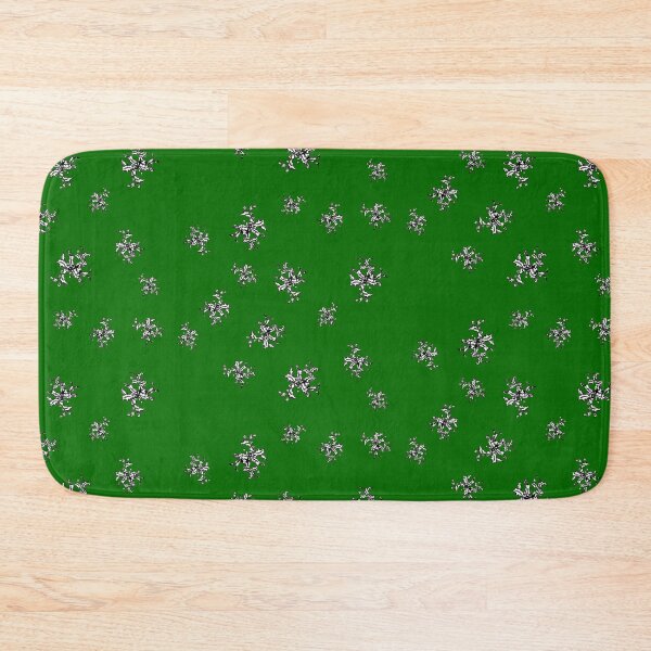 Item preview, White flowers on a green background designed and sold by FlowerandDesing.
