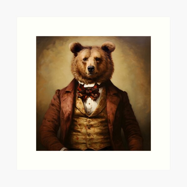 Item preview, Grizzly Bear Portrait Art designed and sold by ConfettiSkyArt.