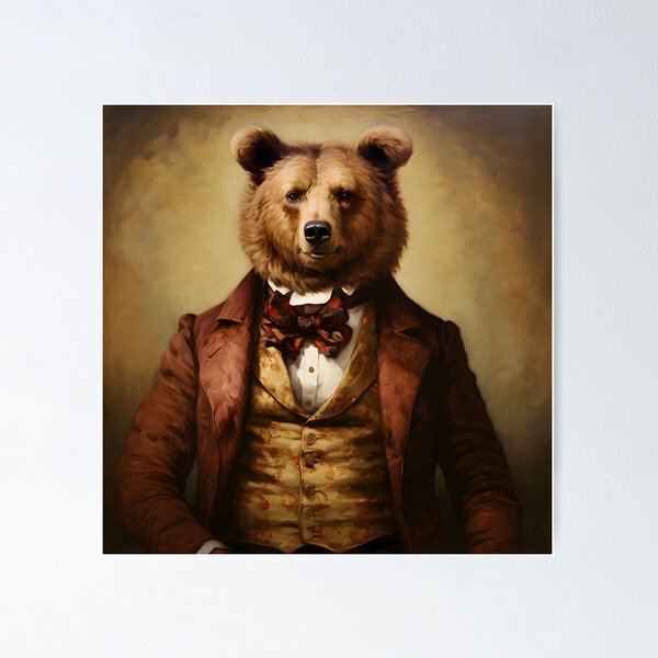 Boogie Bear Wood Print by Bri Buckley - Fine Art America