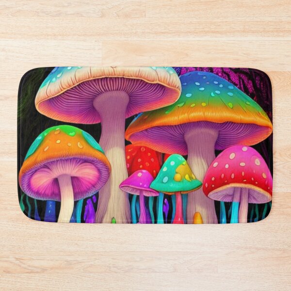 Item preview, Psilocybin Euphoria: Captivating Colorful Magic Mushrooms Art Colorful designed and sold by shypixels.