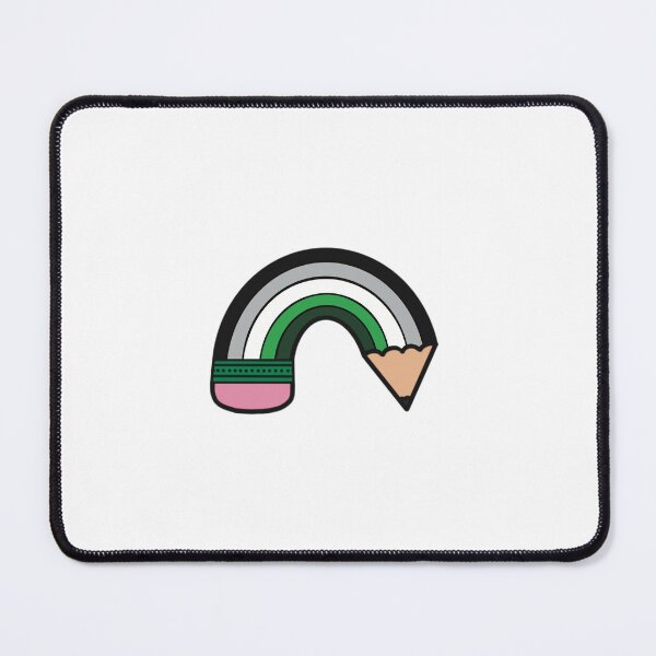 Item preview, Aromantic Pride rainbow pencil designed and sold by nherbst.