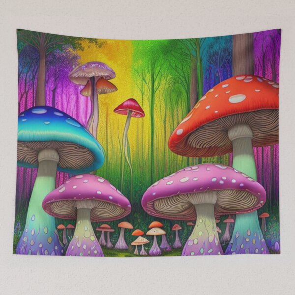 Item preview, Psychedelic Mycology Exploration: Colorful Magic Mushrooms Artwork Shrooms Trippy Trip  designed and sold by shypixels.