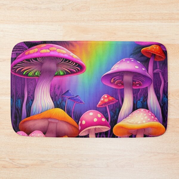 Item preview, Vivid Psilocybin Splendor: Psychedelic Magic Mushrooms Art Shrooms Trippy Colorful designed and sold by shypixels.