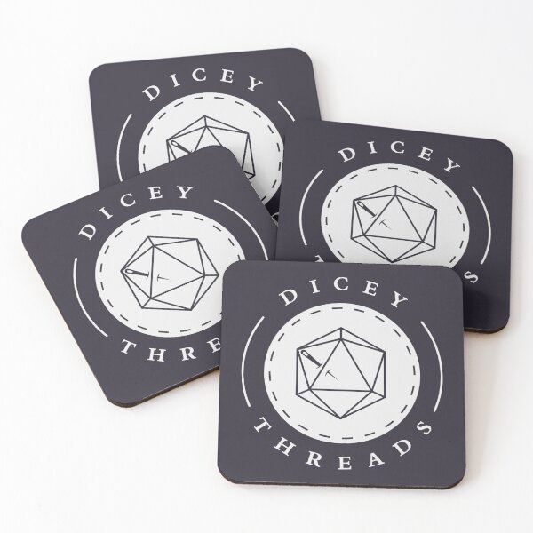 Item preview, Dicey Threads D20 Logo designed and sold by DiceyThreads.