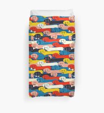 COLORED CUTE DOGS PATTERN 2 Duvet Cover