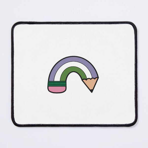 Item preview, Genderqueer Pride rainbow pencil designed and sold by nherbst.