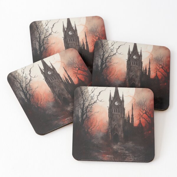 Item preview, Gothic Cathedral, Vintage Watercolor designed and sold by Radiant-Art.
