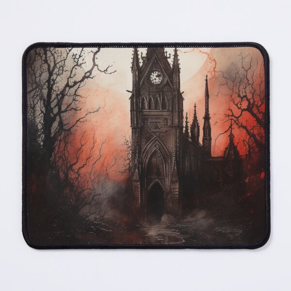 Item preview, Gothic Cathedral, Vintage Watercolor designed and sold by Radiant-Art.