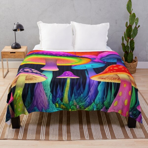 Item preview, Psilocybin Dreamscape: Psychedelic Magic Mushrooms Artwork Colorful Trippy Shrooms designed and sold by shypixels.