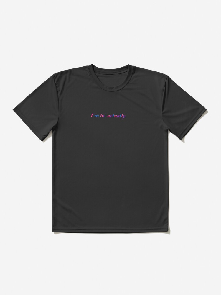 Imagen 2 de 7, Camiseta deportiva con la obra soy bi, en realidad, diseñada y vendida por alliumink.