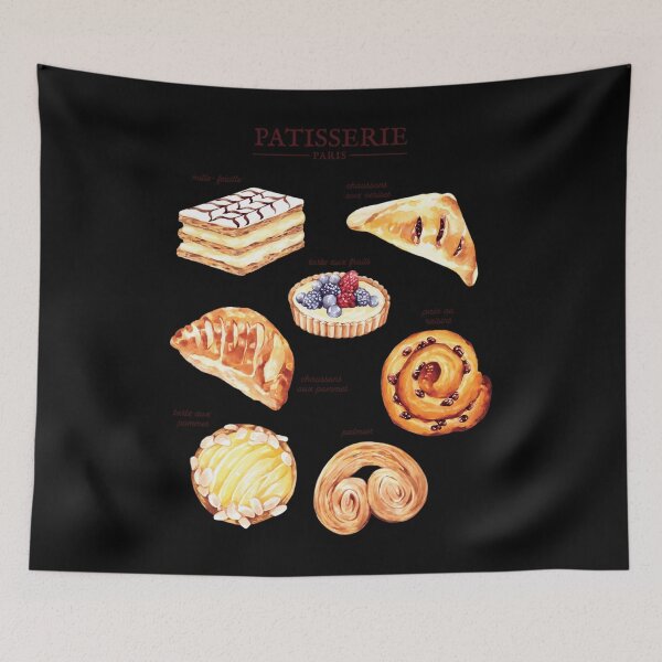 Item preview, Parisian Pastry Tote Bag 	 designed and sold by hnmneeqkwl6.