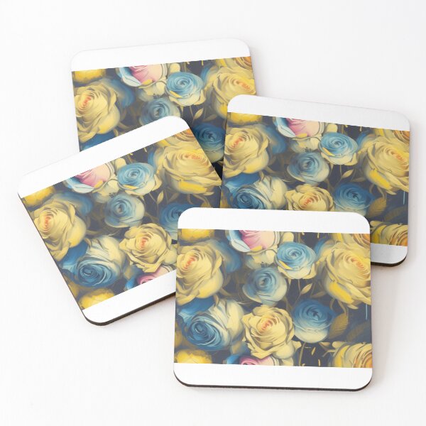 Item preview, 3D Blue & yellow roses designed and sold by Emplan.