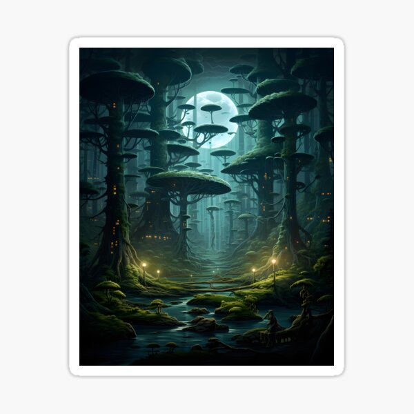 Item preview, Mystic Groves: Surrealist Wilderness designed and sold by Shirtastically.