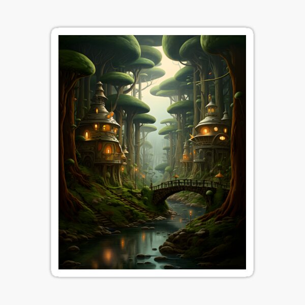 Item preview, Arboreal Dream: Surrealist Forest Art designed and sold by Shirtastically.