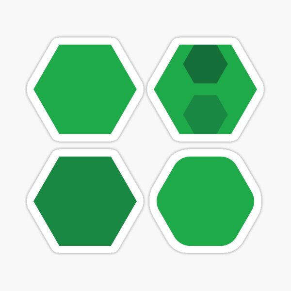 Item preview, Hexagons sticker Fake business logo designed and sold by Disgusting-Rat.